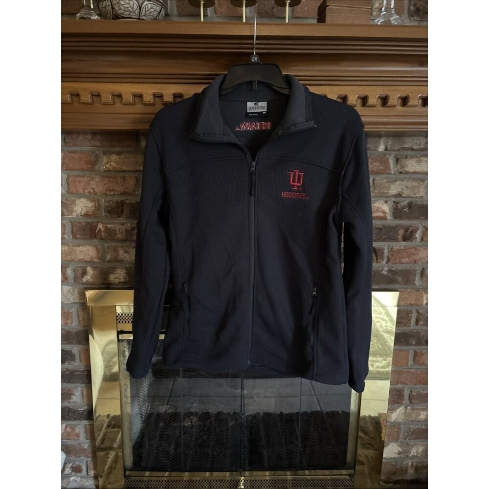Colosseum Gray Thermal IU Indiana Hoosiers Jacket Size Medium Mens - Picture 2 of 6